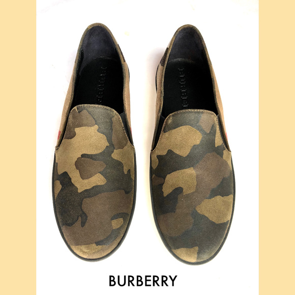 SOLD! Burberry Gauden Camouflage Slip-on Sneakers - Picture 3 of 8